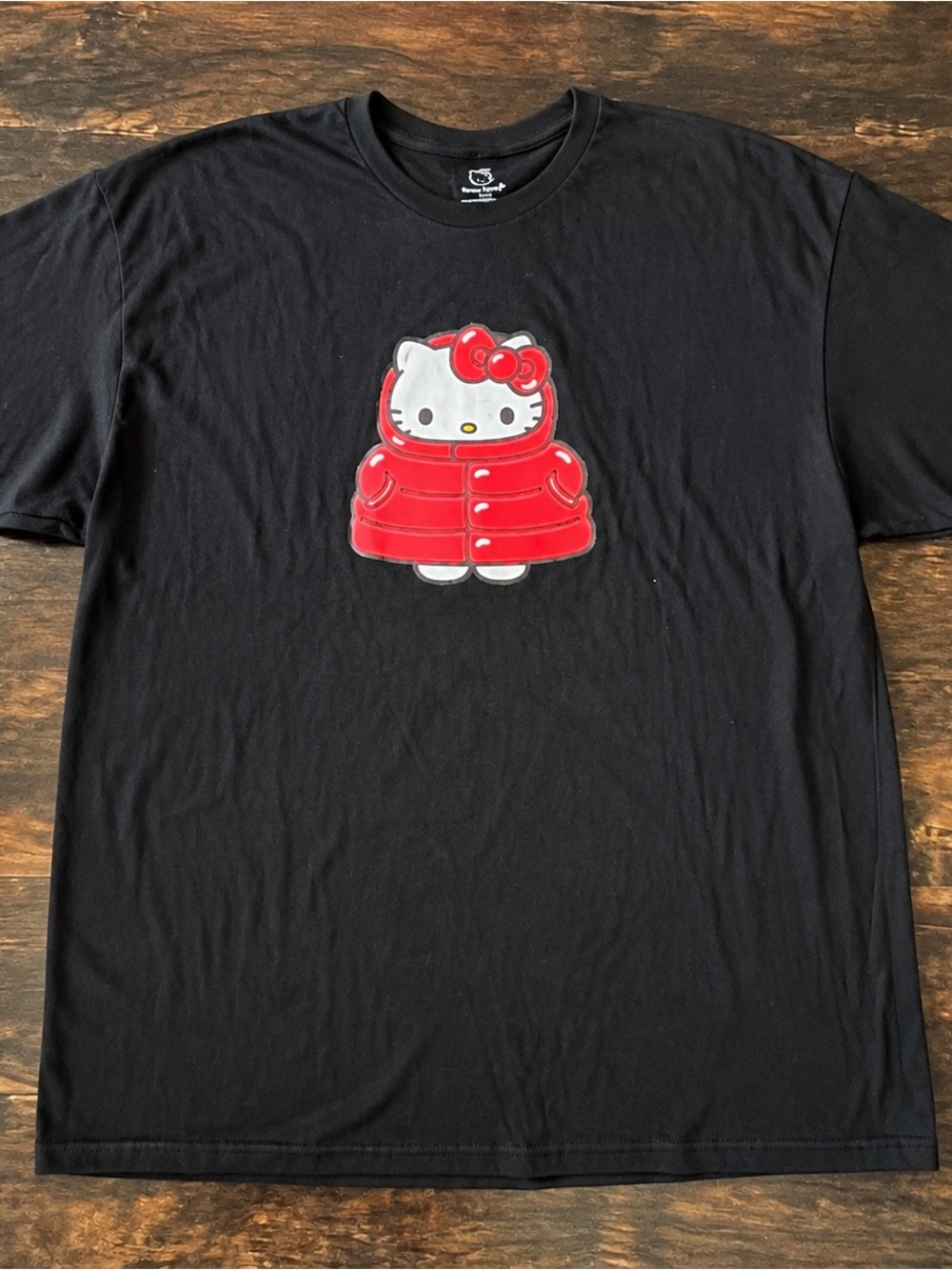 Hello Kitty Double Sided Black Graphic T-Shirt Size 2X